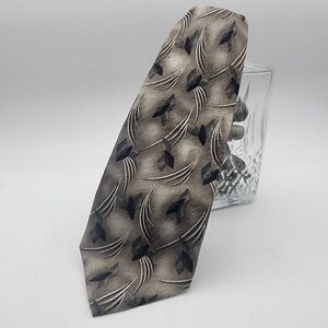 Pierre Cardin 100% Silk Gray/blue/Teal Tie‎